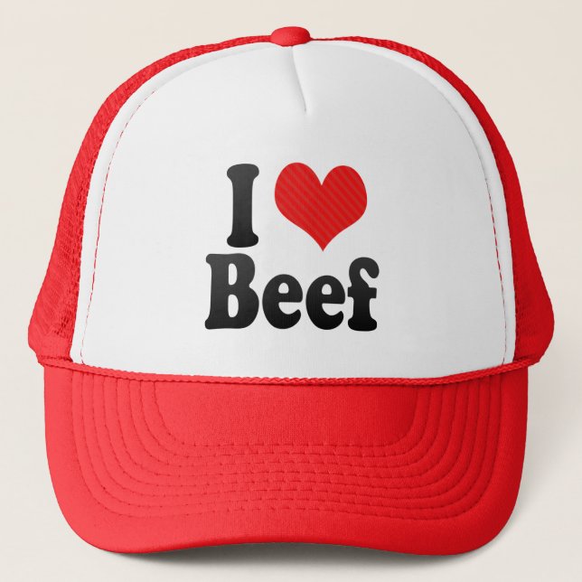 Casquette J'aime le boeuf (Devant)