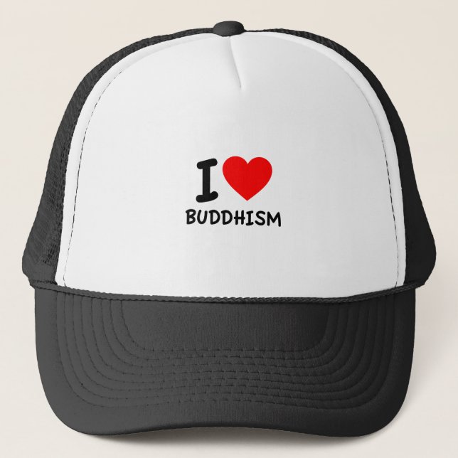 Casquette J'aime le bouddhisme (Devant)