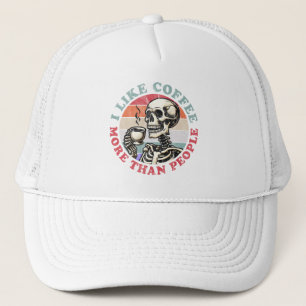 Casquette J'Aime Le Café Plus Que Les Gens