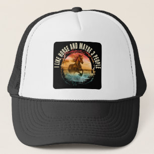 Casquette j'aime le cheval et peut-être 3 personnes