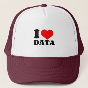 CASQUETTE J'AIME LE COEUR DES DONNÉES