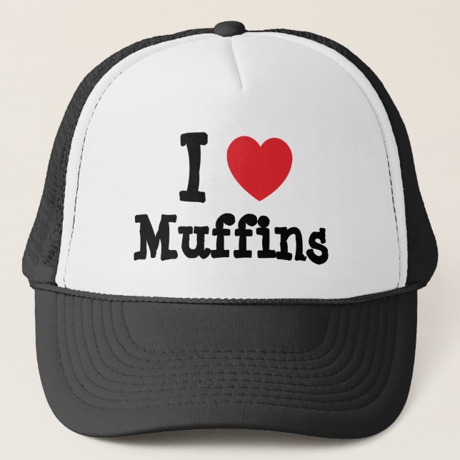 Casquette J'aime le coeur des muffins T-Shirt (Devant)