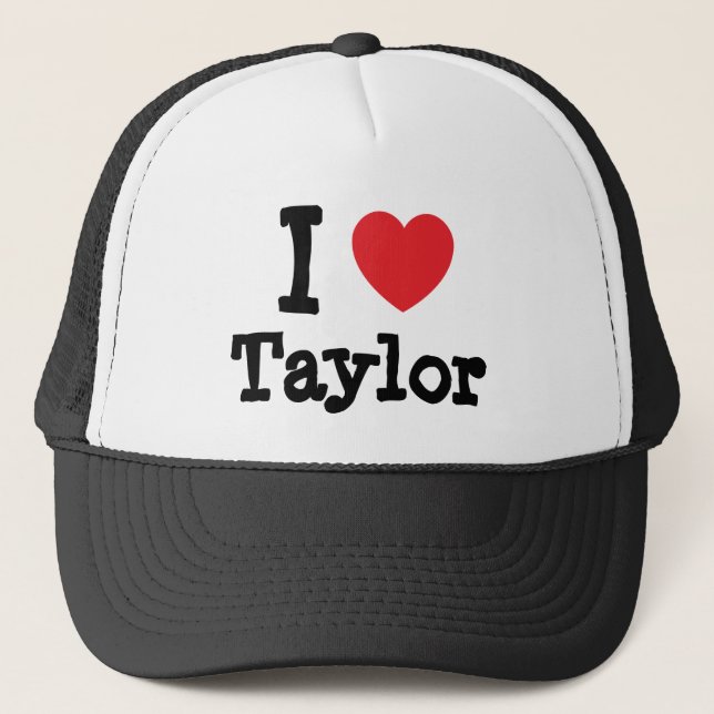 Casquette J'aime le coeur Taylor personnalisé (Devant)