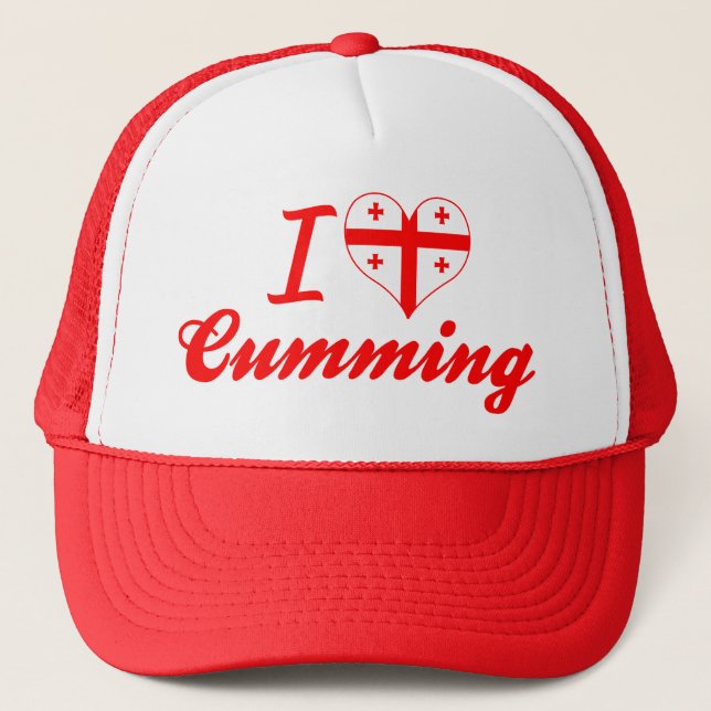 Casquette J'aime le Cumming, la Géorgie (Devant)