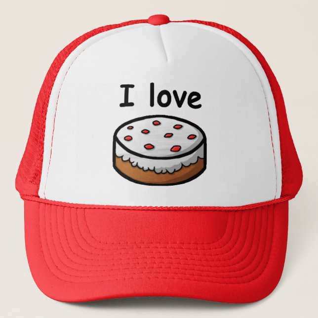 Casquette J'aime le gâteau (Devant)