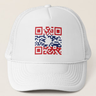 Casquette J'aime le geek laotien du code du drapeau QR des