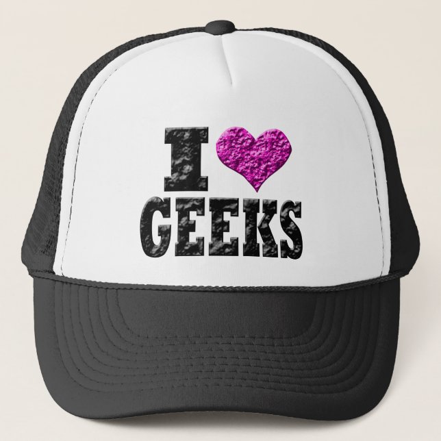 Casquette J'aime le geeks (Devant)