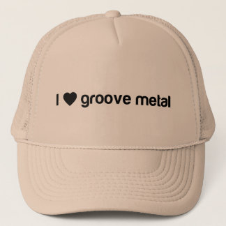 Casquette J'aime le métal de cannelure