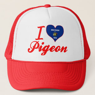 Casquette J'aime le pigeon, le Wisconsin