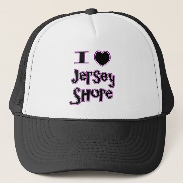 Casquette J'aime le rivage de jersey (Devant)