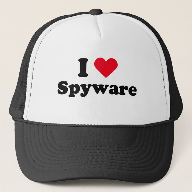 Casquette J'aime le spyware (Devant)
