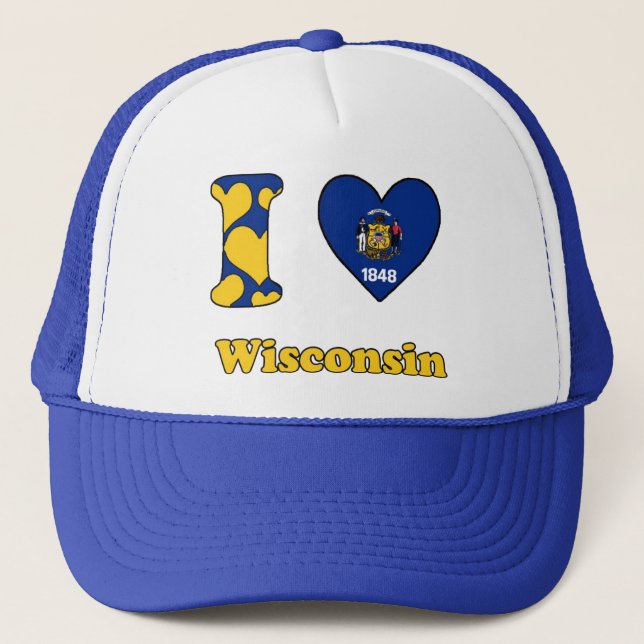 Casquette J'aime le Wisconsin (Devant)