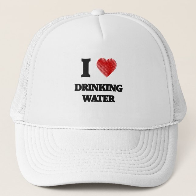 Casquette J'aime l'eau potable (Devant)