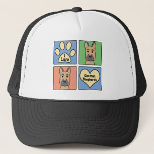 Casquette J'aime les bergers allemands