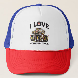 Casquette J'aime les camions monstres