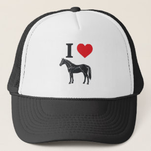 Casquette J'aime les chevaux dessin de chemise de gravure vi