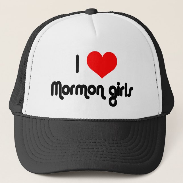 Casquette J'aime les filles mormones (Devant)