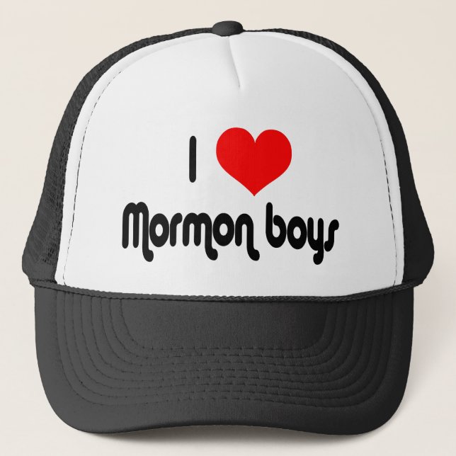 Casquette J'aime les garçons mormons (Devant)