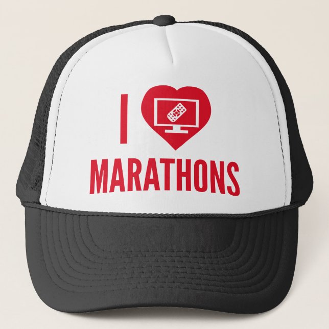 Casquette J'aime les marathons (Devant)