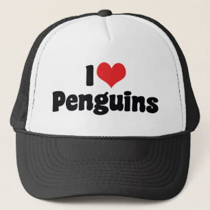 Casquette J'aime les pingouins du coeur - Amoureux des pingo