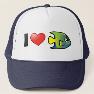 Casquette J'aime les poissons-anges de la Reine