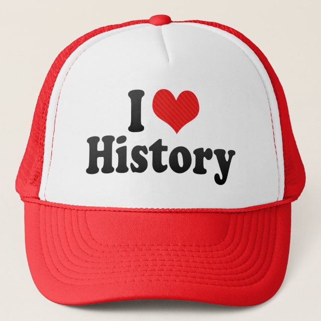 Casquette J'aime l'histoire (Devant)