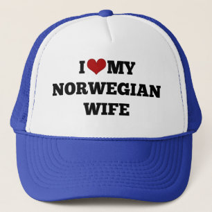 Casquette J'aime ma femme norvégienne