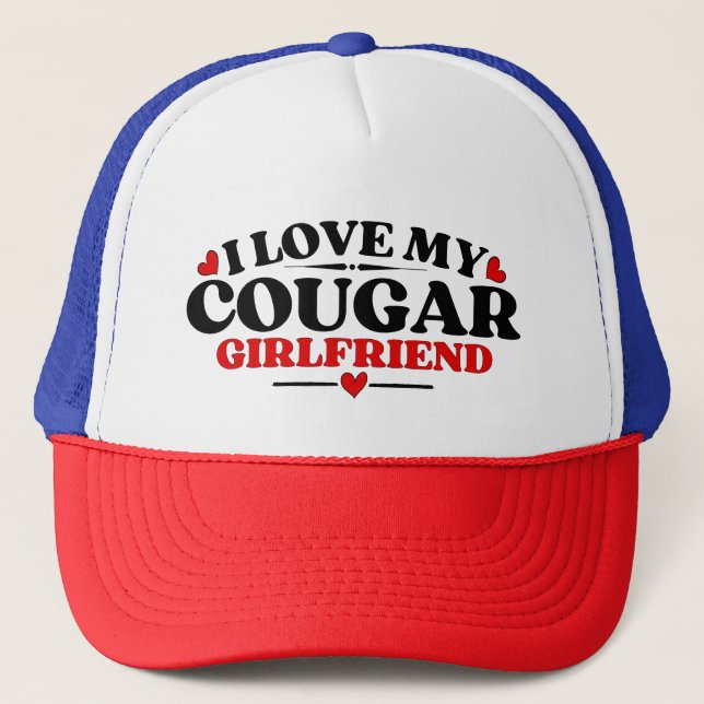 Casquette J'Aime Ma Petite Amie Cougar (Devant)