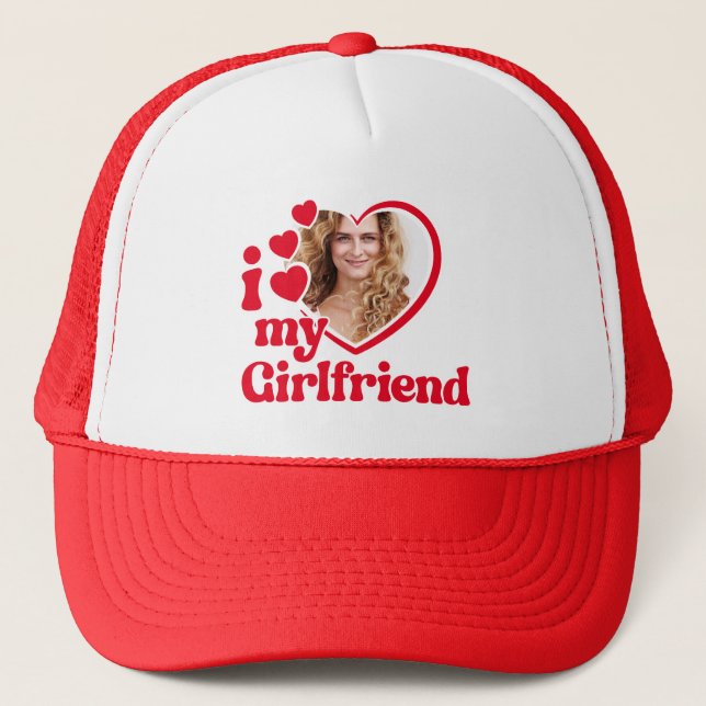 Casquette J'Aime Ma Petite Amie Personnalisée (Devant)