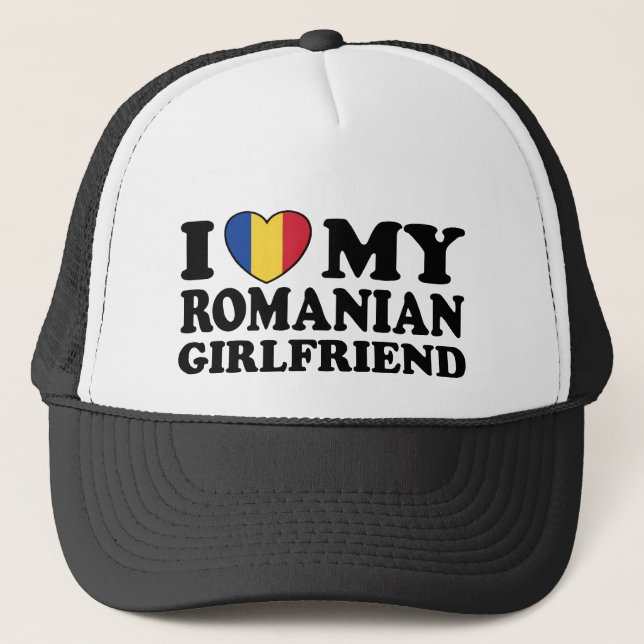 Casquette J'aime ma petite amie roumaine (Devant)