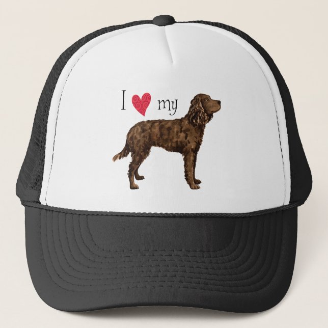 Casquette J'aime mon American Water Spaniel (Devant)