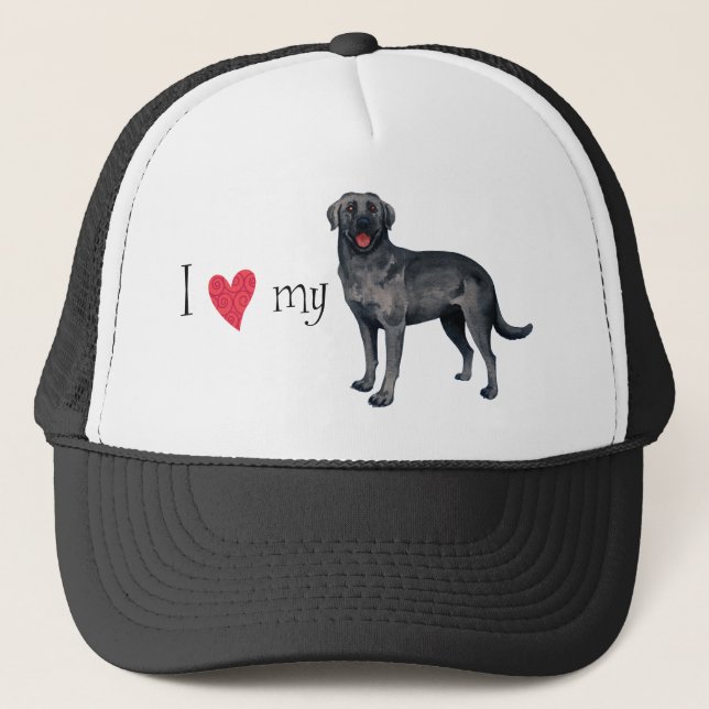 Casquette J'aime mon Black Lab (Devant)