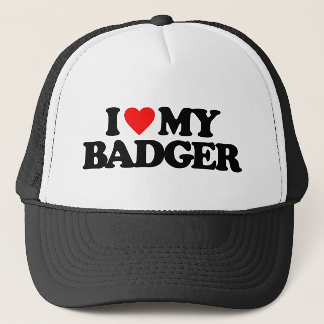 CASQUETTE J'AIME MON BLAIREAU (Devant)
