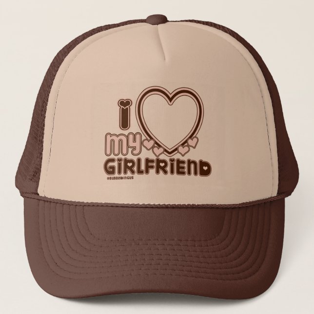 Casquette J'Aime Mon Camionneur Personnalisé Fille Chapeau (Devant)
