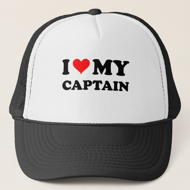 Casquette J'aime mon capitaine (Devant)