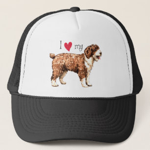 Casquette J'aime mon chien d'eau espagnol