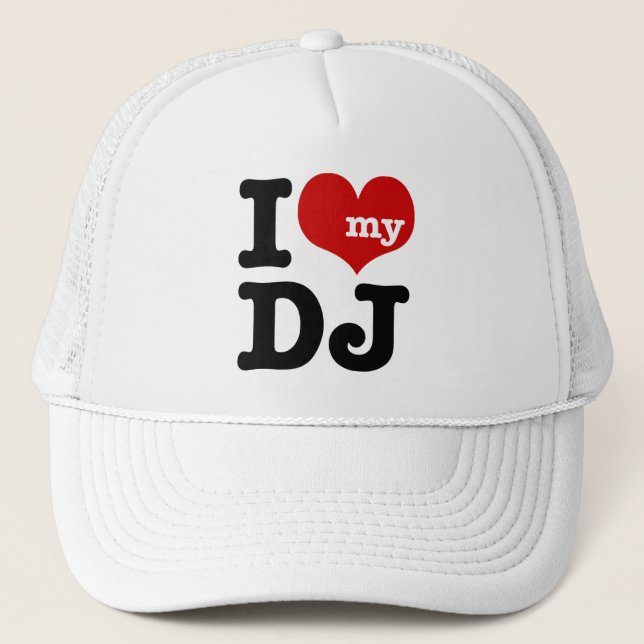 Casquette J'aime mon DJ (Devant)