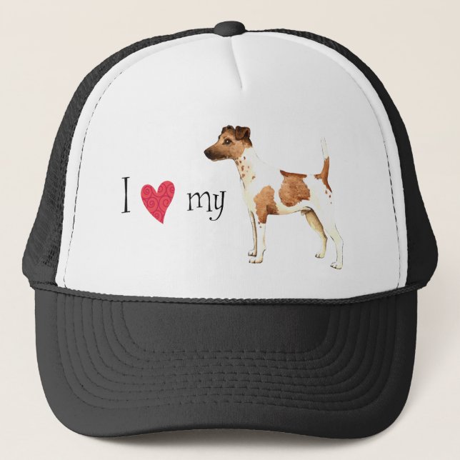 Casquette J'aime mon Fil Fou Fox Terrier (Devant)