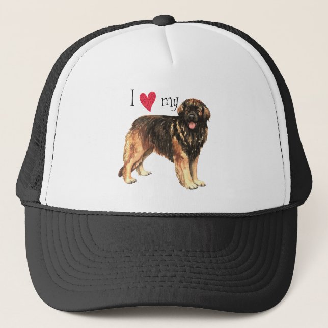 Casquette J'aime mon Leonberger (Devant)