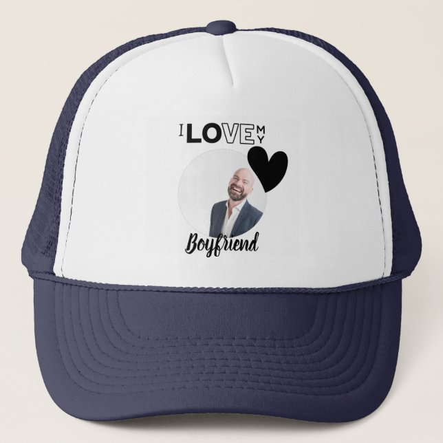 Casquette J'aime mon mari garçon ami papa grand-père frère (Devant)