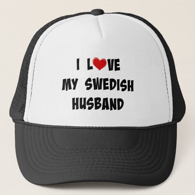 Casquette J'aime mon mari suédois (Devant)