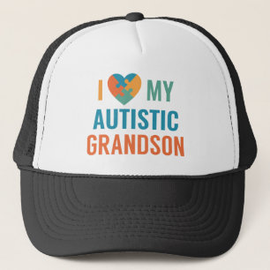 Casquette J'Aime Mon Petit-Fils Autiste
