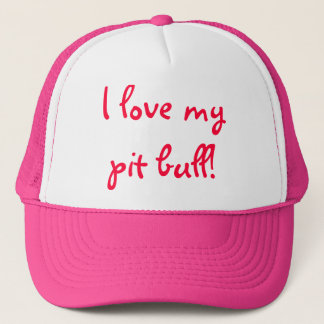 Casquette J'aime mon pitbull !