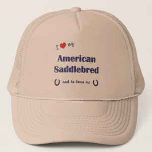 Casquette J'aime mon Saddlebred américain (le cheval