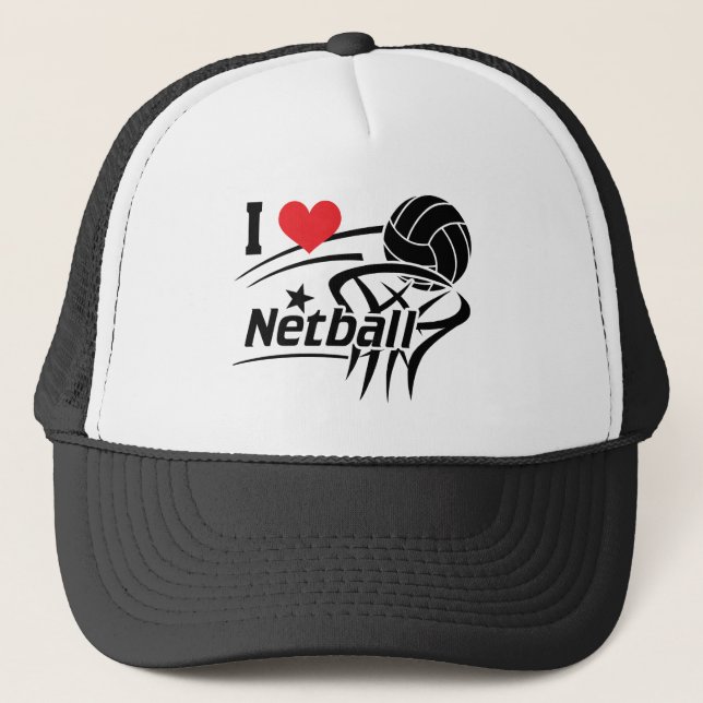 Casquette J'Aime Netball, Netball (Devant)