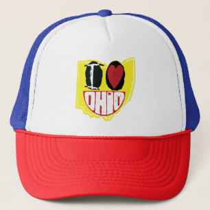 Casquette J'Aime Ohio Sourire Un Visage Heureux