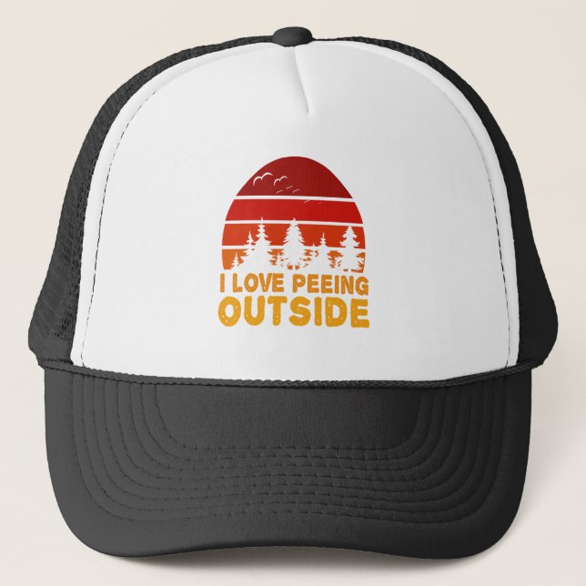 Casquette J'Aime Pisser À L'Extérieur Randonnée Drôle Campin (Devant)