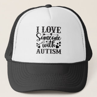 CASQUETTE J'AIME QUELQU'UN AVEC AUTISME