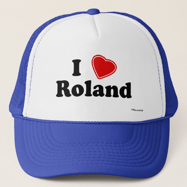 Casquette J'aime Roland (Devant)