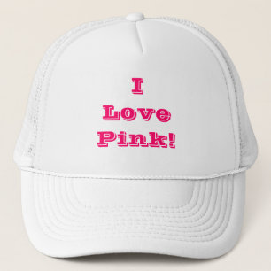 Casquette J'aime rose